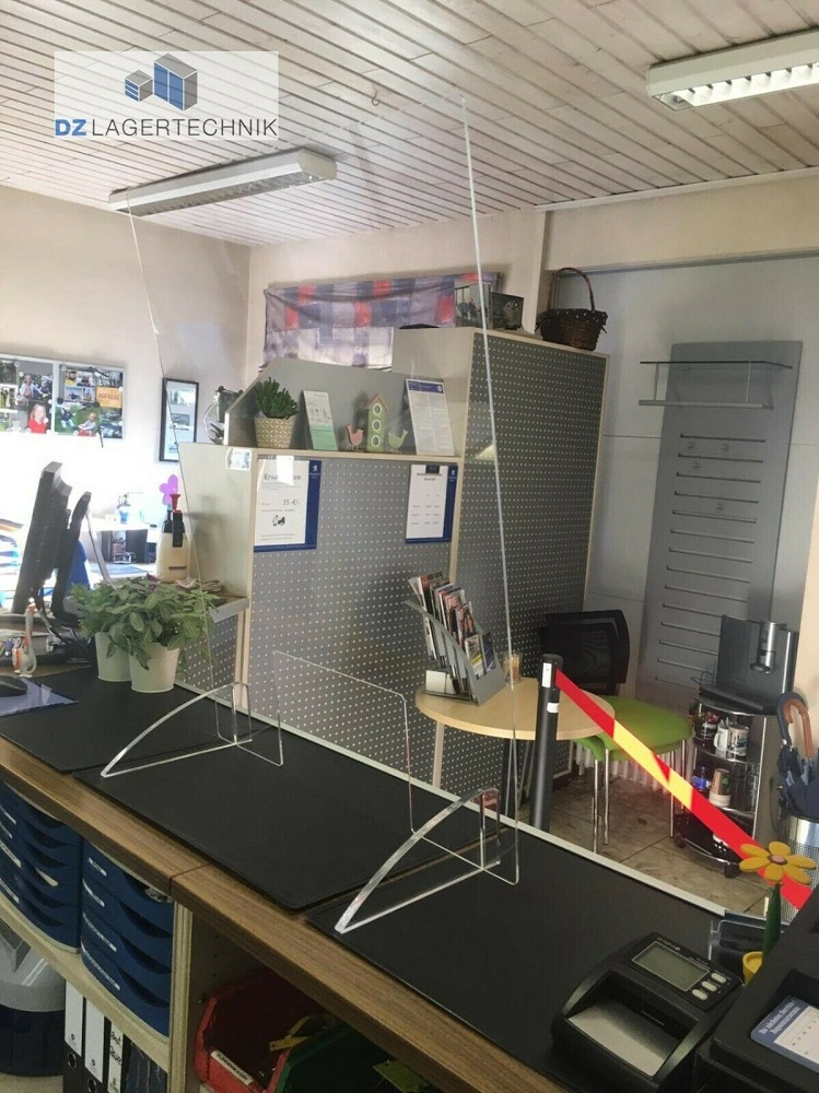 Schutzscheibe / Spuckschutz aus Acrylglas 900x680 mm