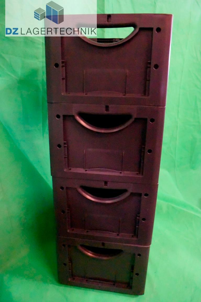 Transportkasten LTB 4220 in schwarz von SSI Schäfer 400x300x220