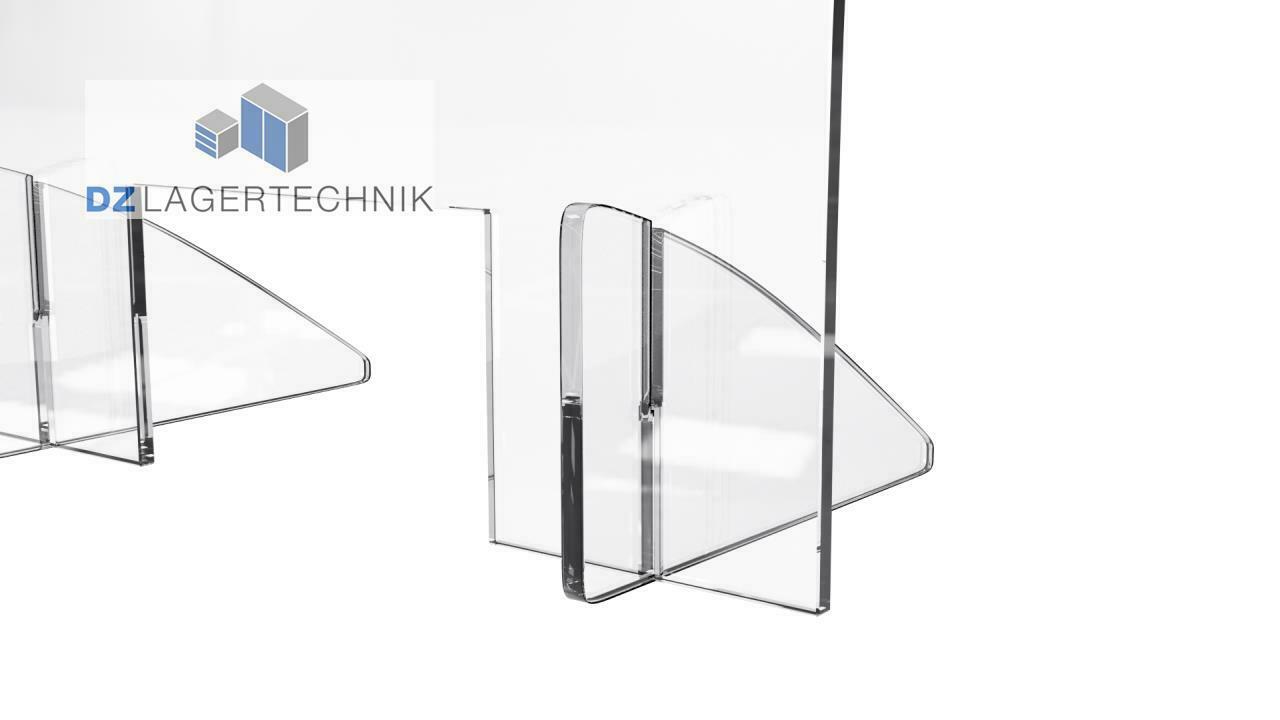 Schutzscheibe / Spuckschutz aus Acrylglas 900x680 mm